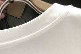Burberry Fashion Logo Printed T-shirt Unisex Loose Casual Short Sleeve