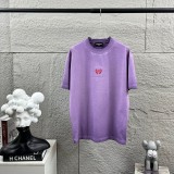 Balenciaga 26SS Classic Embroidered Logo T-shirt Unisex Loose Casual Short Sleeve