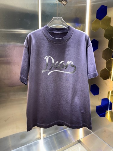 Dior 26SS Classic Logo Printed Short Sleeve Couple Casual Washed T-shirt