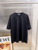 Prada 26SS Fashion 3D Logo Printed Water Washed Short Sleeve Couple's Casual Versatile T-shirt