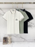Prada Classic Embroidered Crown Logo Casual Polo Shirt