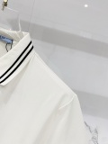Prada Classic Embroidered Crown Logo Casual Polo Shirt