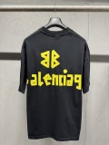 Balenciaga 26SS Classic Logo Printed T-shirt Unisex Loose Casual Short Sleeve