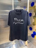 Dior 26SS Classic Logo Printed Short Sleeve Couple Casual Washed T-shirt