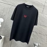 Balenciaga 26SS Classic Embroidered Logo T-shirt Unisex Loose Casual Short Sleeve