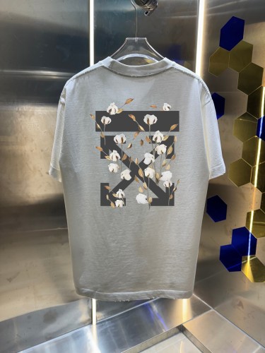 Off White 26SS Classic Arrow Cotton Printed Short Sleeve Couple Casual Washed T-shirt
