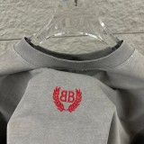 Balenciaga 26SS Classic Embroidered Logo T-shirt Unisex Loose Casual Short Sleeve