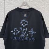 Louis Vuitton 26SS Fashion Embroidered Cowboy Patch Short Sleeve Couple Casual Versatile T-shirt