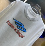 Balenciaga 26SS Classic Logo Printed Short Sleeve Couple Casual Washed T-shirt