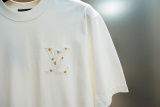 Louis Vuitton 26SS Fashion Embroidered Logo Short Sleeve Couple Casual Versatile T-shirt