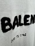 Balenciaga 26SS Classic Towel Embroidered Logo T-shirt Unisex Loose Casual Short Sleeve