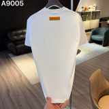 Louis Vuitton Fashion Embroidery LogoT girl Unisex Loose Casual Short Sleeve
