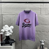 Balenciaga 26SS Classic Logo Printed Washed T-shirt Unisex Loose Casual Short Sleeve