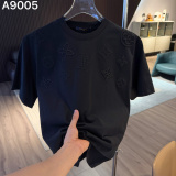 Louis Vuitton Fashion Embroidery LogoT girl Unisex Loose Casual Short Sleeve