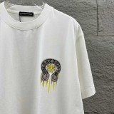 Chrome Hearts 26SS Fashion Printed Short Sleeve Couple Casual Washed T-shirt