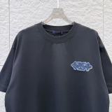 Louis Vuitton 26SS Fashion Embroidered Cowboy Patch Short Sleeve Couple Casual Versatile T-shirt