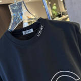 Loewe 26SS Classic Embroidered Logo T-shirt Unisex Loose Casual Short Sleeve
