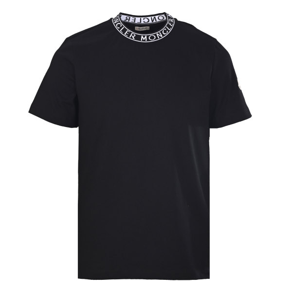 Moncler Fashion Logo Letter Collar Short Sleeve Couple Loose Casual T-shirt