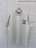 Louis Vuitton 26SS Fashion Embroidered Short Sleeve Couple's Casual Versatile T-shirt