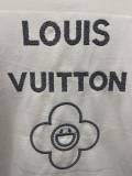 Louis Vuitton 26SS Classic Embroidered Logo T-shirt Unisex Loose Casual Short Sleeve
