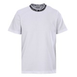 Moncler Fashion Logo Letter Collar Short Sleeve Couple Loose Casual T-shirt