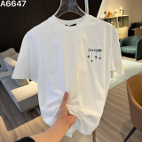 Louis Vuitton 26SS Classic Embroidered Logo T-shirt Unisex Loose Casual Short Sleeve