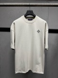 Louis Vuitton 26SS Classic Embroidered Logo T-shirt Unisex Loose Casual Short Sleeve