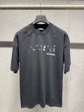 Balenciaga 26SS Classic Towel Embroidered Logo T-shirt Unisex Loose Casual Short Sleeve