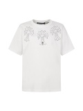 Chrome Hearts Fashion Embroidered Round Neck T-shirt Unisex Loose Casual Short Sleeve
