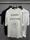 Louis Vuitton 26SS Classic Embroidered Logo T-shirt Unisex Loose Casual Short Sleeve