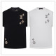 Louis Vuitton Fashion Embroidered Round Neck T-shirt Unisex Loose Casual Short Sleeve