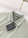 Prada Classic Embroidered Crown Logo Casual Polo Shirt