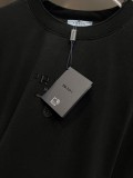 Prada 26SS Fashion 3D Logo Printed Water Washed Short Sleeve Couple's Casual Versatile T-shirt