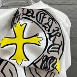 Chrome Hearts 26SS Fashion Printed Short Sleeve Couple Casual Washed T-shirt