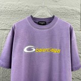 Balenciaga 26SS Classic Logo Printed T-shirt Unisex Loose Casual Short Sleeve