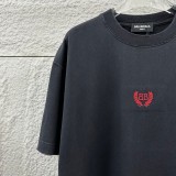 Balenciaga 26SS Classic Embroidered Logo T-shirt Unisex Loose Casual Short Sleeve