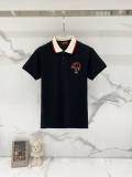 Gucci Classic Embroidered Bell Logo Casual Versatile Polo Shirt