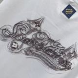Louis Vuitton 26SS Fashion Embroidered Short Sleeve Couple's Casual Versatile T-shirt