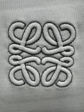 Loewe 26SS Classic Embroidered Logo T-shirt Unisex Loose Casual Short Sleeve