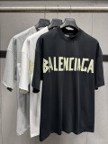 Balenciaga 26SS Classic Logo Printed T-shirt Unisex Loose Casual Short Sleeve