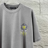 Chrome Hearts 26SS Fashion Printed Short Sleeve Couple Casual Washed T-shirt