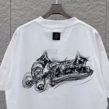 Louis Vuitton 26SS Fashion Embroidered Short Sleeve Couple's Casual Versatile T-shirt