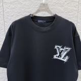 Louis Vuitton 26SS Fashion Embroidered Short Sleeve Couple's Casual Versatile T-shirt