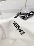 Versace 26SS Fashion Embroidered Logo Collar Polo Shirt