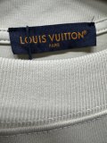 Louis Vuitton 26SS Classic Embroidered Logo T-shirt Unisex Loose Casual Short Sleeve