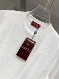 Gucci 26SS Couple Fashion Full Logo Round Neck Casual Short Sleeve Set