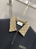 Gucci 26SS Classic Embroidered Logo Casual Versatile Zipper Polo Shirt Set