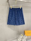 Louis Vuitton 26SS Couple Fashion Full Logo Round Neck Casual Short Sleeve Set