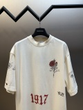 Balenciaga Fashion Tattoo Pattern Printed Short Sleeve Couple Casual Loose T-shirt