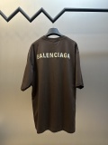 Balenciaga Fashion Embroidered Logo Short Sleeve Unisex Casual Loose T-shirt